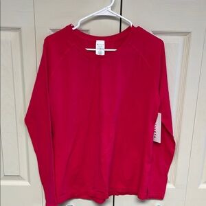 Athleta Bright Pink Long Sleeve Top